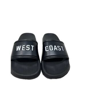 West Coast Black Slides Mens 7 Woman's 8.5